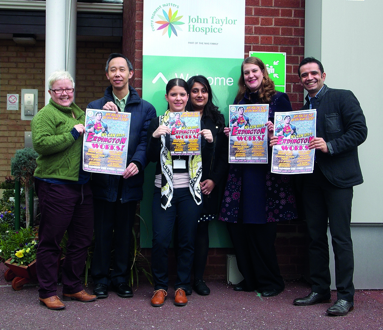 Erdington Works - Outside John Taylor Hospice - Large